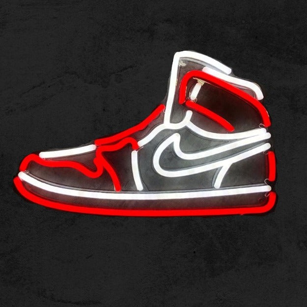 jordan shoes neon sign light chronoslights