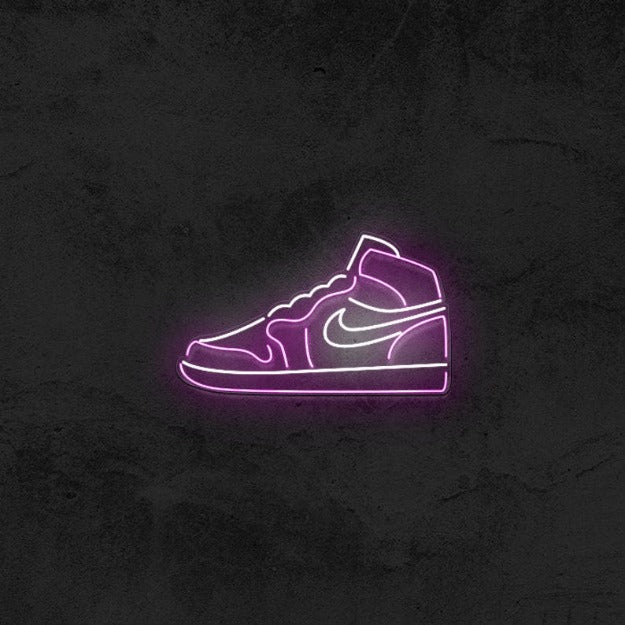 jordan shoes neon sign light chronoslights