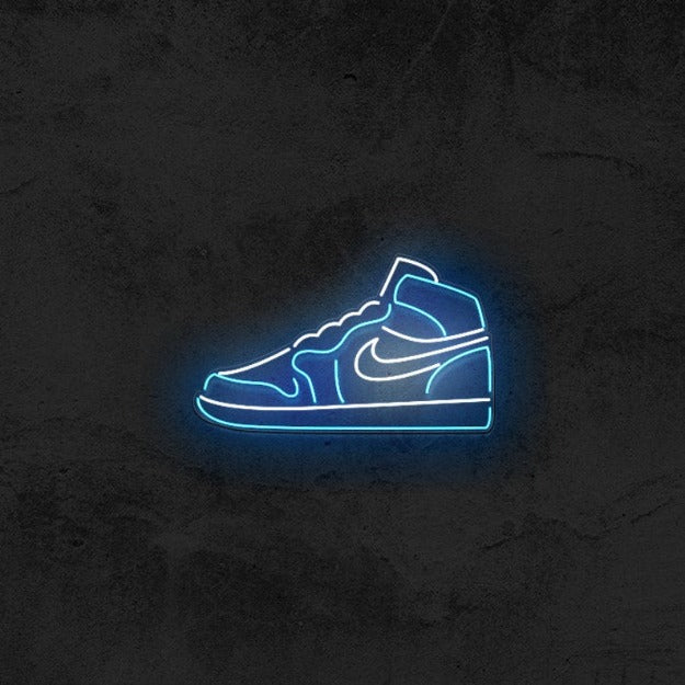 jordan shoes neon sign light chronoslights