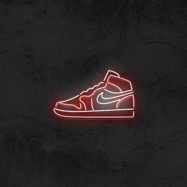 jordan shoes neon sign light chronoslights