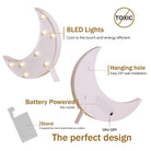 Marquee LED Light - Moon Shape - Chronos