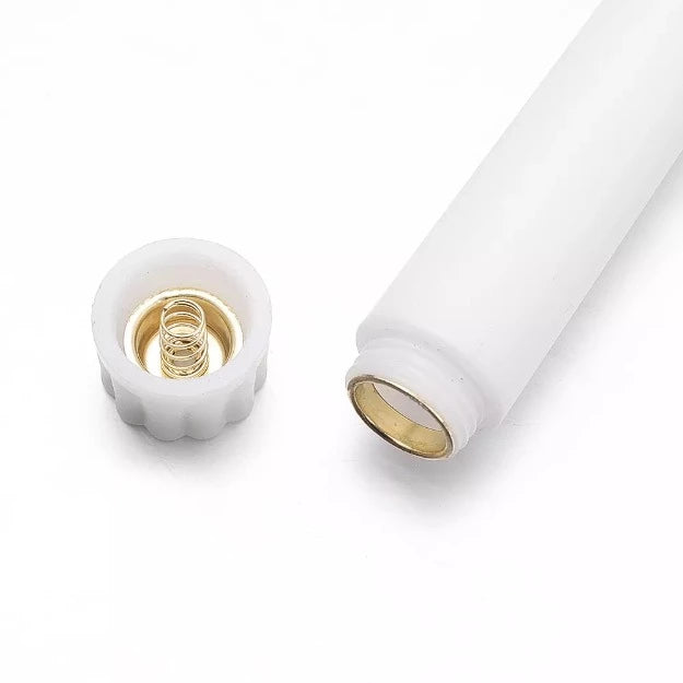 LED Long Pole Flameless Flickering Taper Candles - Battery Operated | Warm White | Pack of 10 | Chronos Lights