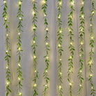 LED leaves garland curtain lights adding a warm white glow to home décor – Chronos Lights