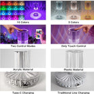 Linea Reflection Portable LED Crystal Table Lamp | Chronos Lights