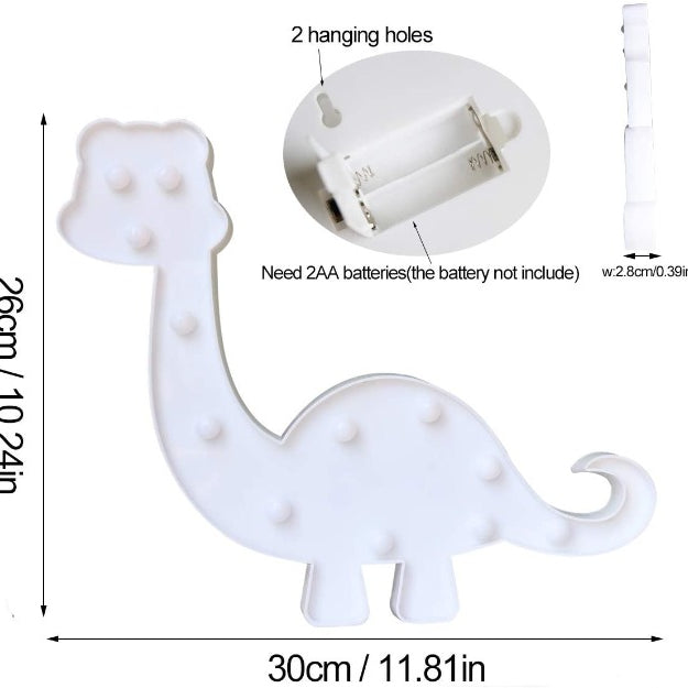Marquee LED Light - Dinosaur Shape - Chronos