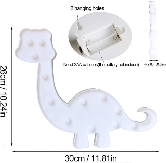 Marquee LED Light - Dinosaur Shape - Chronos
