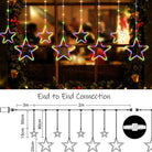 Neon Star Curtain Lights Outdoor Indoor - 180 LEDs | Multicolor | Chronos Lights