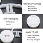 Neon Sign Table Lamp | Battery & USB Operated | Lightning Bolt (Warm White) - Chronos