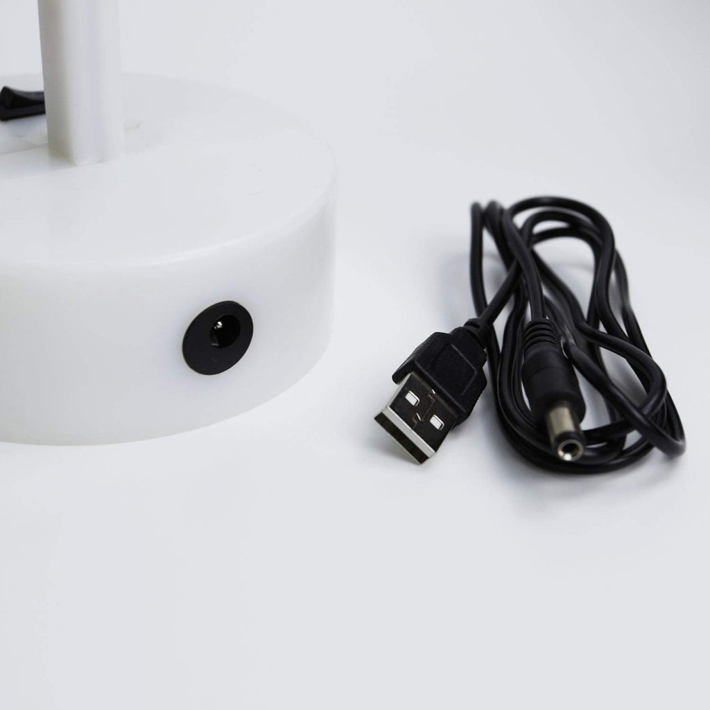 Neon Sign Table Lamp | Battery & USB Operated | Lightning Bolt (Warm White) - Chronos