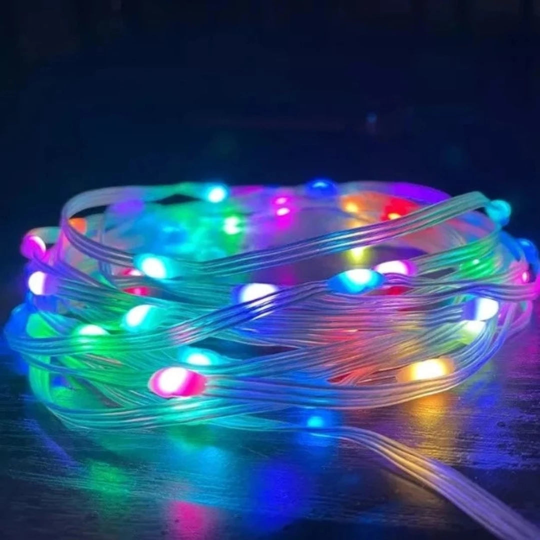 Smart Pixel RGBIC LED Fairy Lights USB Powered | Remote Controller & Smart App