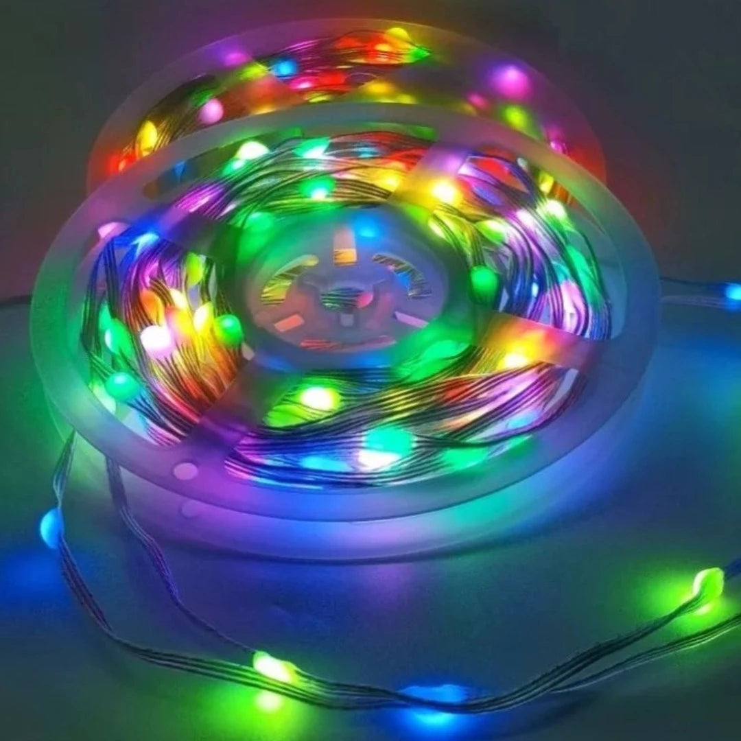 Smart Pixel RGBIC LED Fairy Lights USB Powered | Remote Controller & Smart App