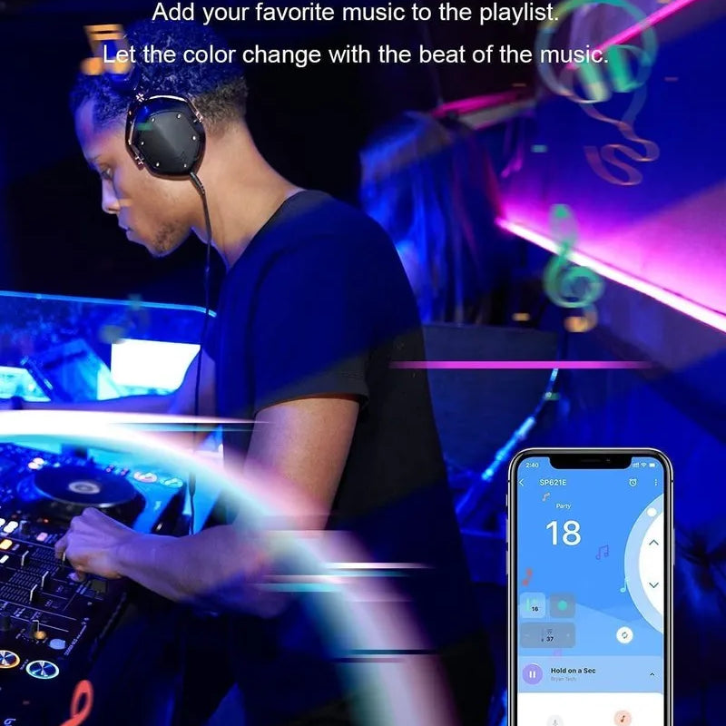 Smart Bluetooth RGBIC Pixel Strip Light Controller SP621E