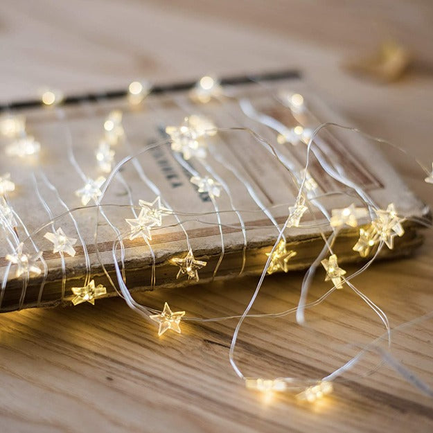 Copper Wire Fairy LED String Lights - Star Chronos