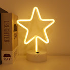 Neon Sign Table Lamp | Battery & USB Operated | Star (Warm White) - Chronos