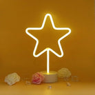 Neon Sign Table Lamp | Battery & USB Operated | Star (Warm White) - Chronos