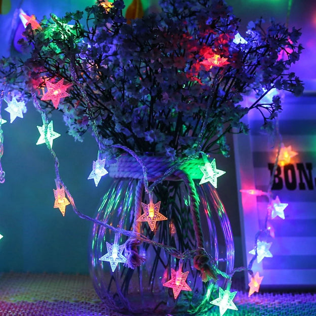 Star String Lights - 3AA Battery + USB Operated | Multi LED - Chronos