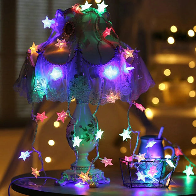 Star String Lights - 3AA Battery + USB Operated | Multi LED - Chronos