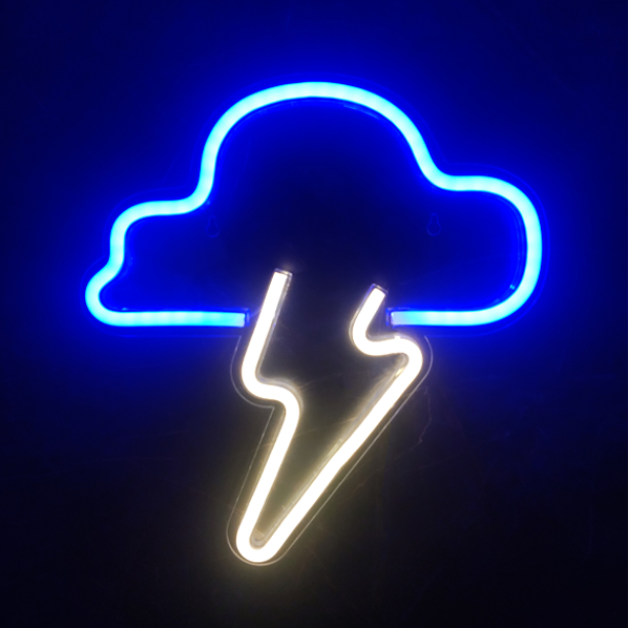 Neon Sign Light | Wall Hanging | Thunder Cloud