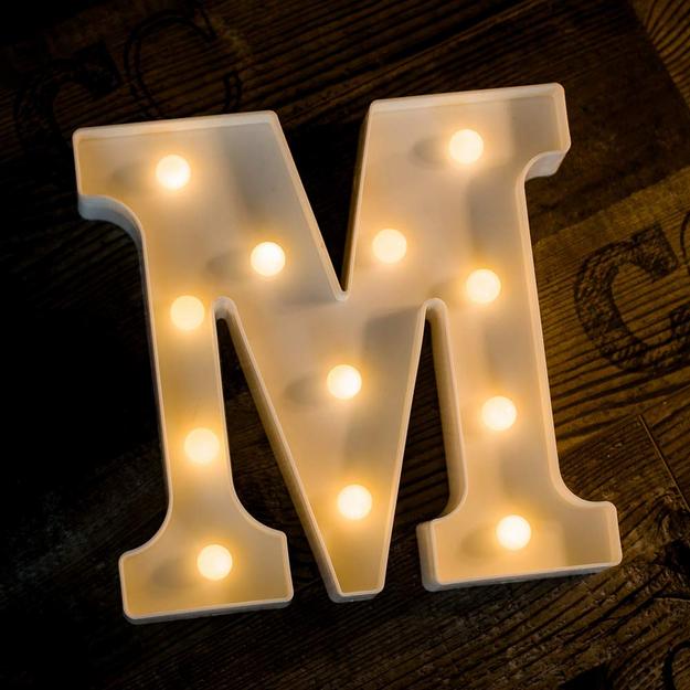 Marquee Letter Sign Lights - Alphabet M - Chronos