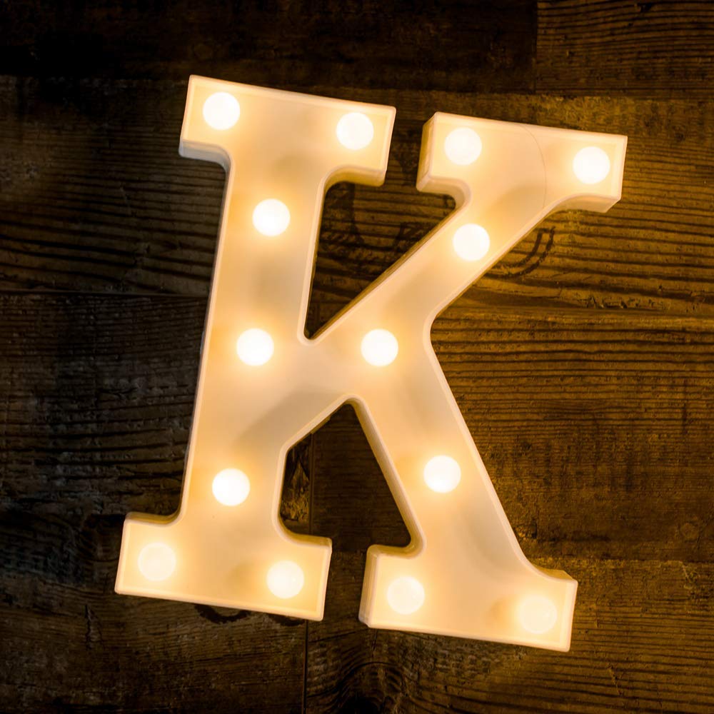 Marquee Letter Sign Lights - Alphabet K - Chronos
