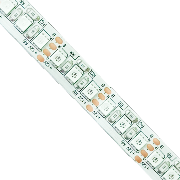High-brightness, color-changing LED strip with 24-key remote control.
