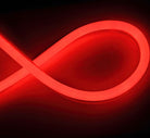 Durable red neon LED strip, designed for high-visibility applications