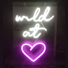 Neon Sign Light | Wall Hanging | Wild at Heart