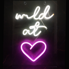 Neon Sign Light | Wall Hanging | Wild at Heart