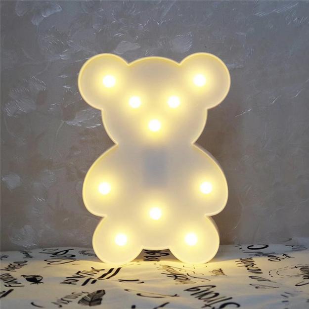 Marquee LED Light - Teddy Bear Shape - Chronos