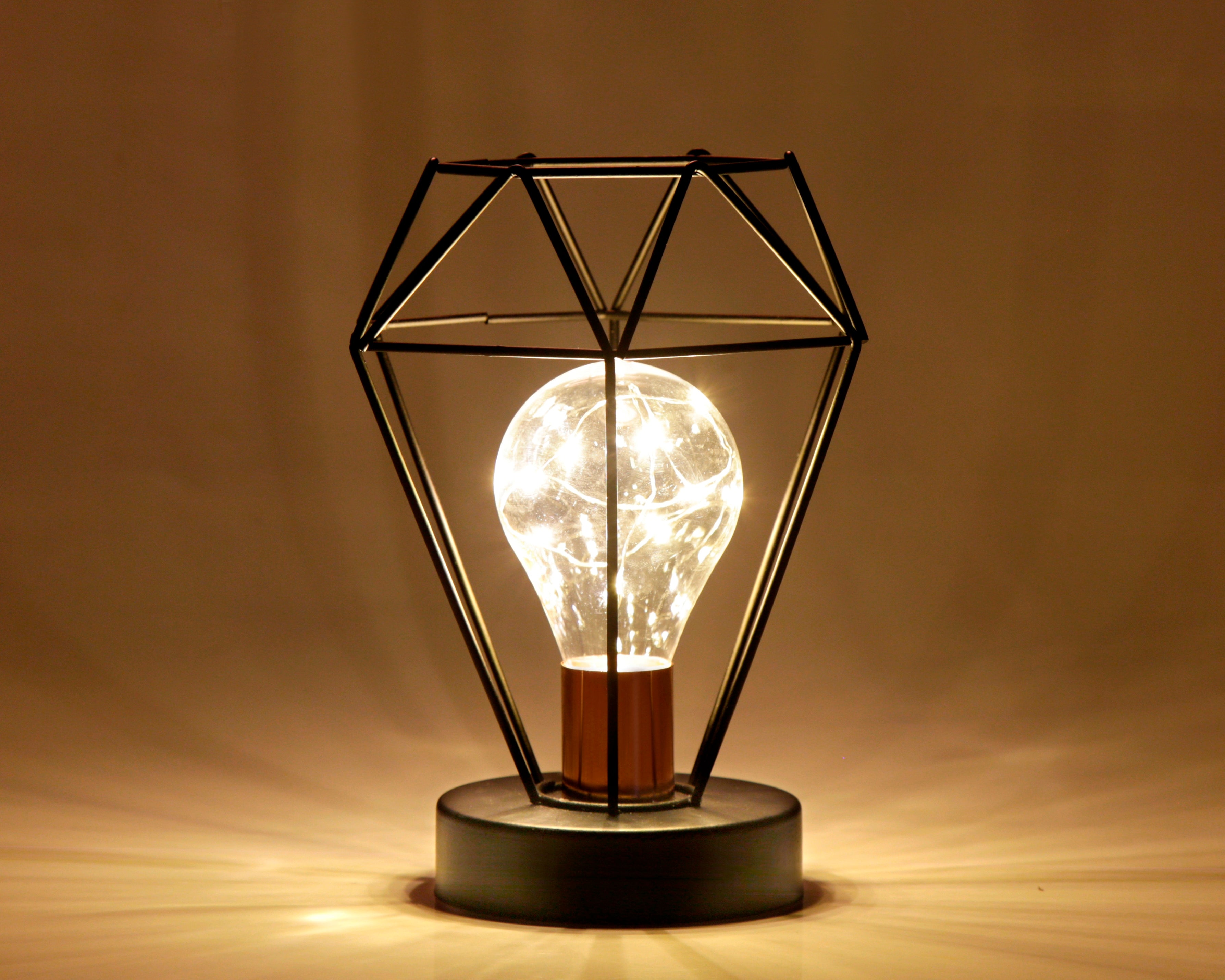 Geometric Metal Lamps