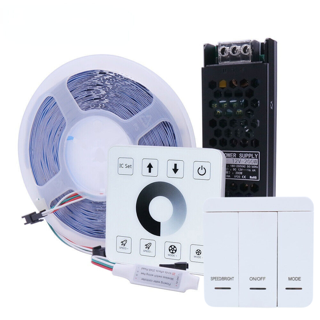 24V LED strip light with 126 LEDs per meter for powerful illumination