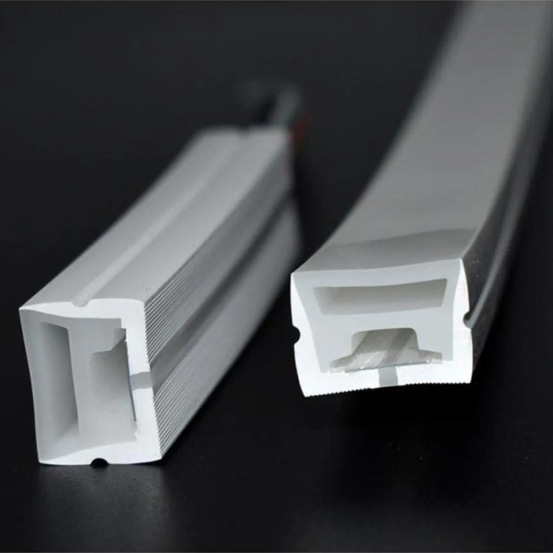 Premium silicone profile for 13mm x 13mm LED strip lights, ensuring a neat and protected setup.