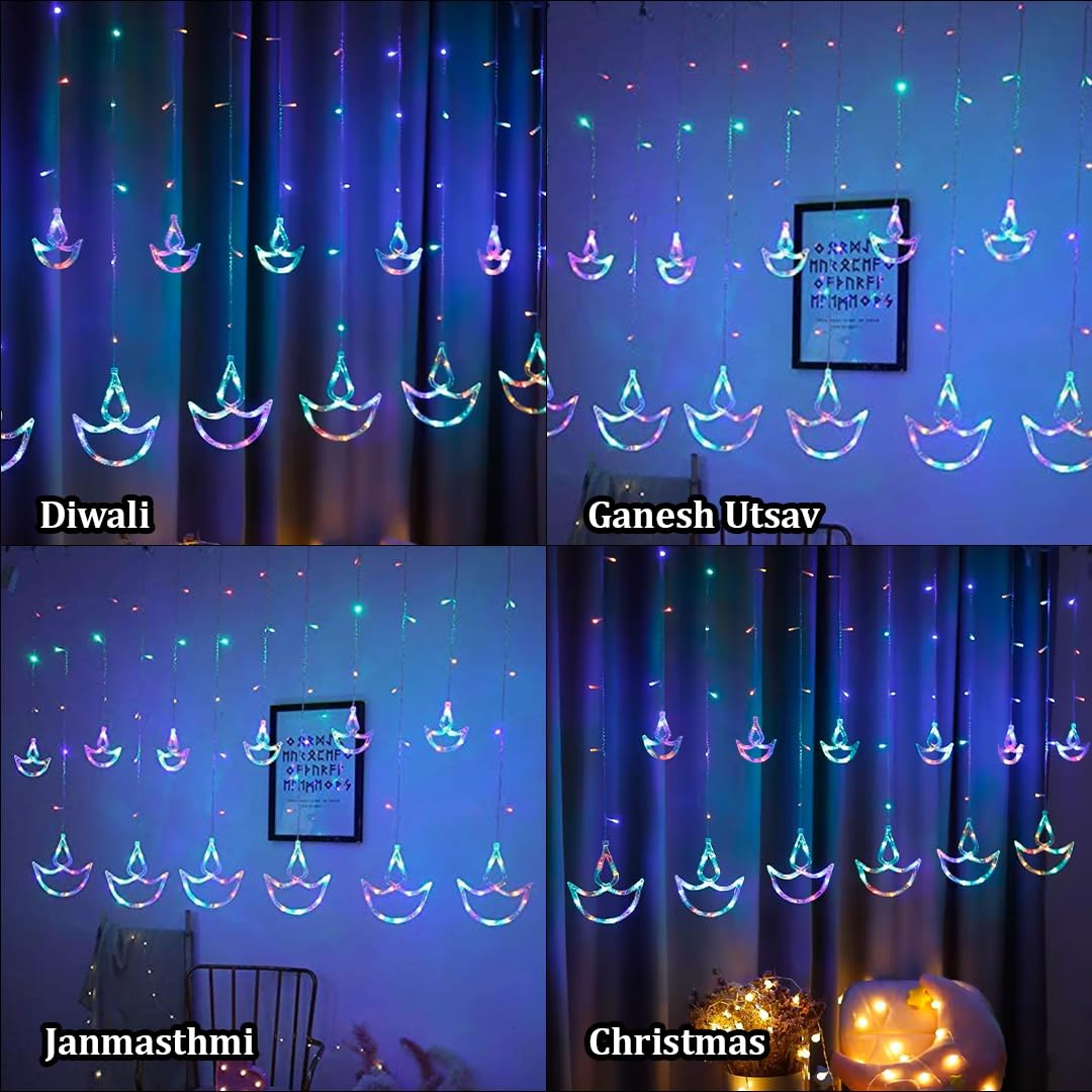 Diya Curtain Lights | Multi LED Chronos Lights 