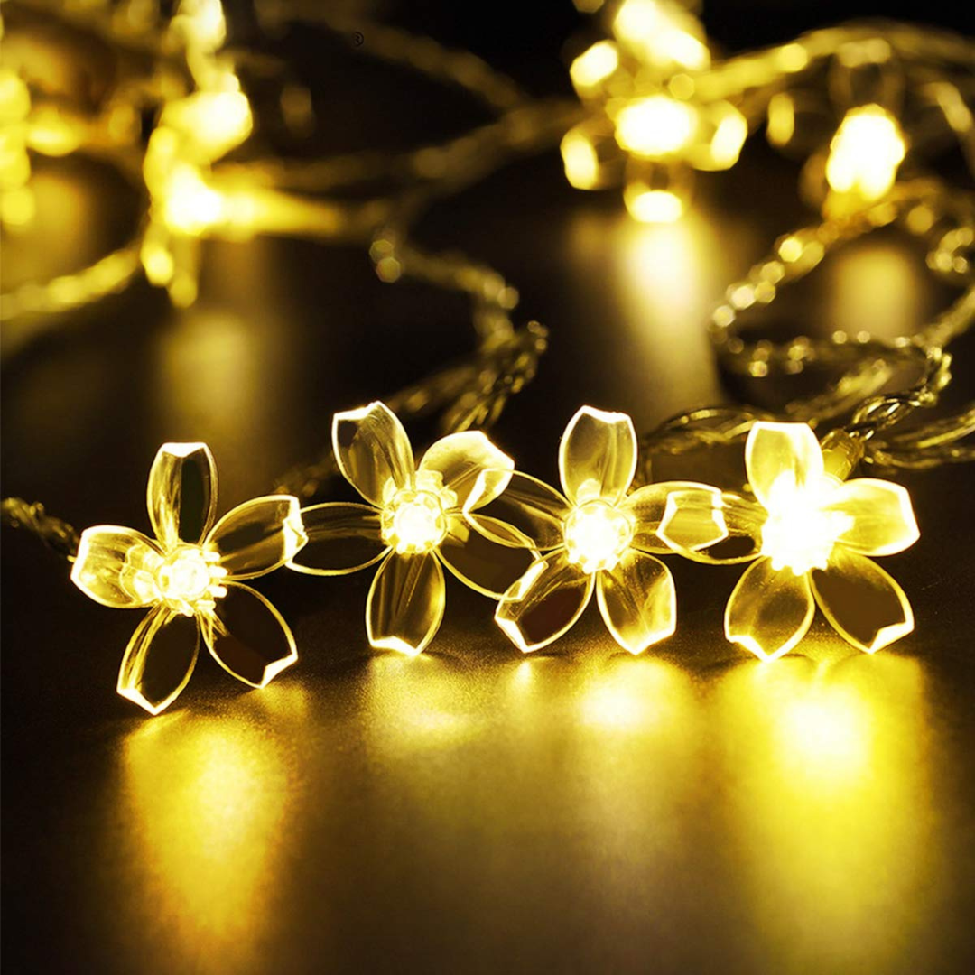 Sakura Flower Decorative String Lights - Warm White Chronos Lights