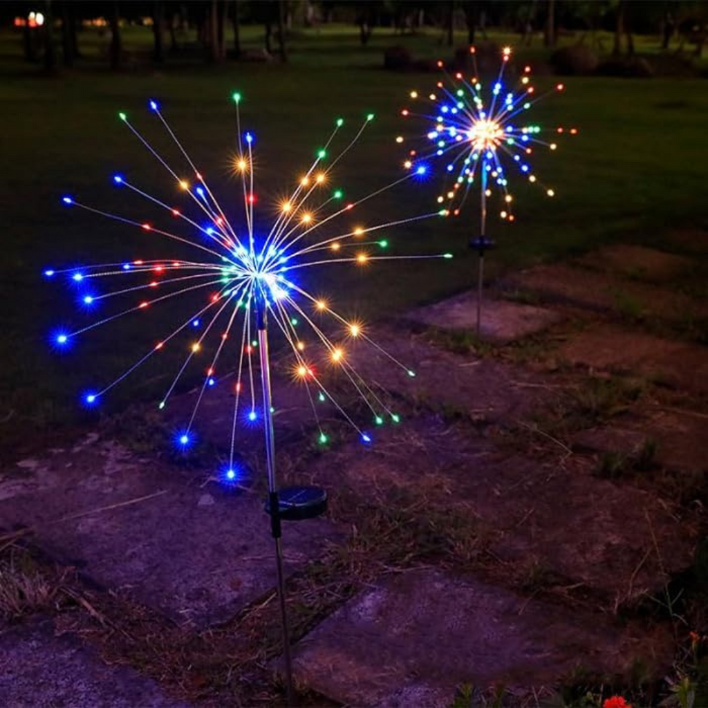 Outdoor LED Solar Firework Fairy Light | Multi | Chronos Lights