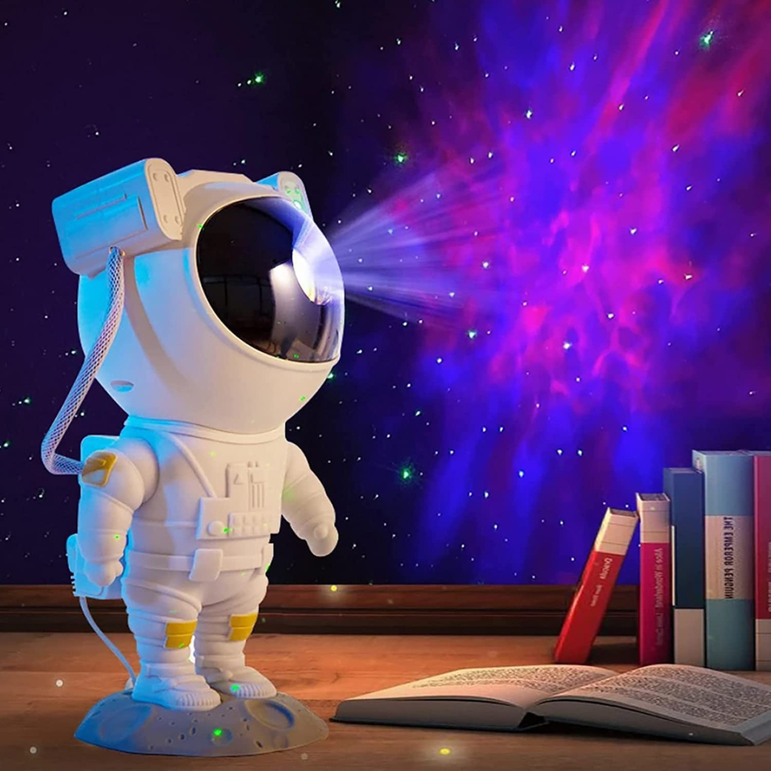 Projecteur Galaxy Astronaute LED - Rotation 360°, 16 Modes