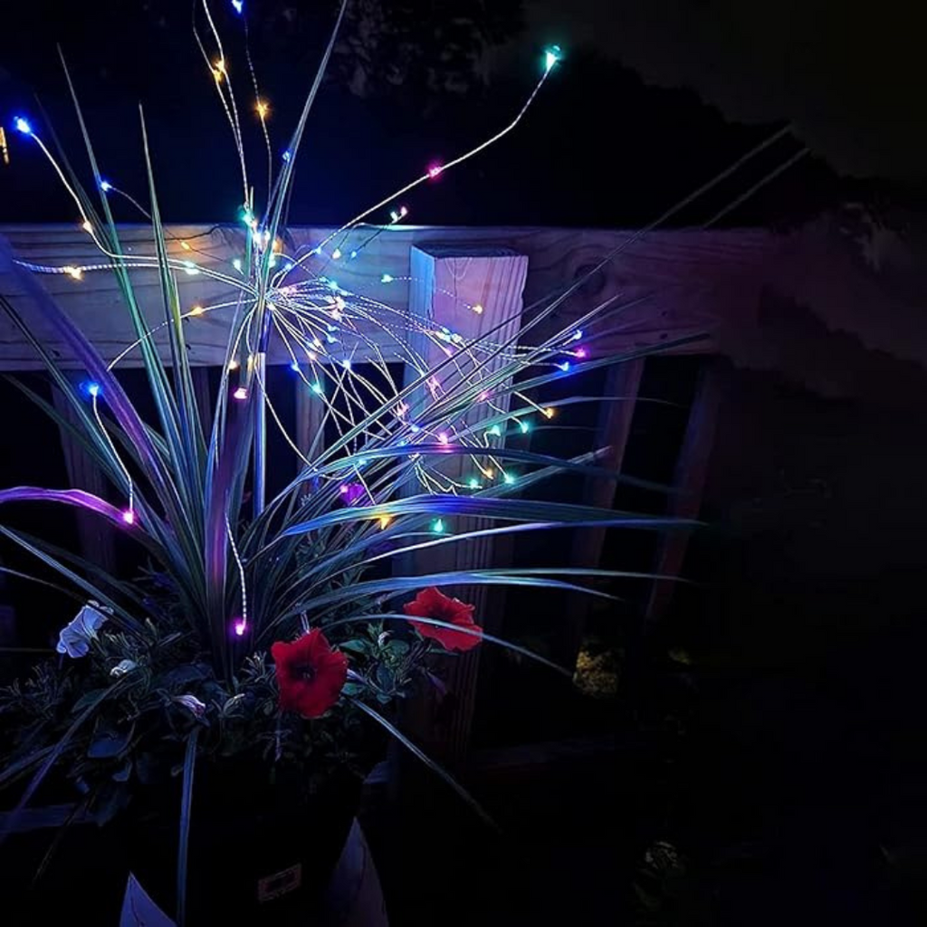 Outdoor LED Solar Firework Fairy Light | Multi | Chronos Lights