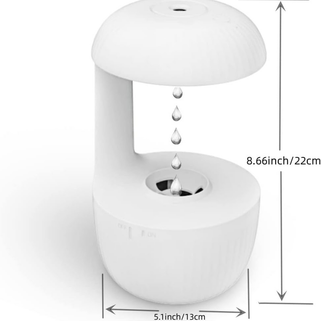 Antigravity Water Drop Humidifier - ABS Plastic - Green - White - ApolloBox