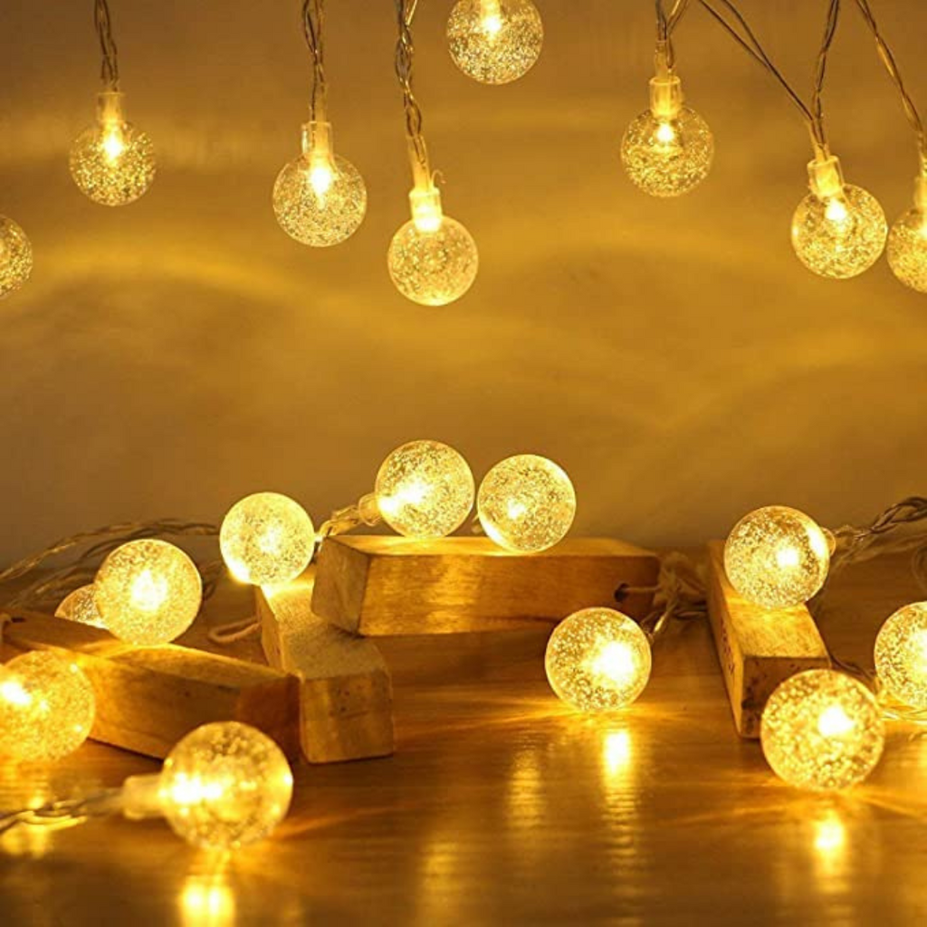 LED Bubble Ball String Light | Warm White Chronos Lights