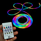 USB Powered Smart RGBIC Neon Flex LED Strip Lights | Multicolor Chasing Dream Color IP64 Waterproof | Chronos Lights