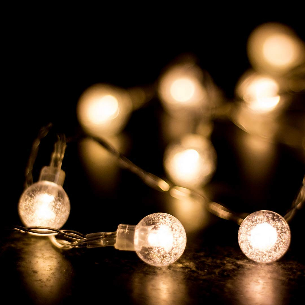 LED Bubble Ball String Light | Warm White Chronos Lights