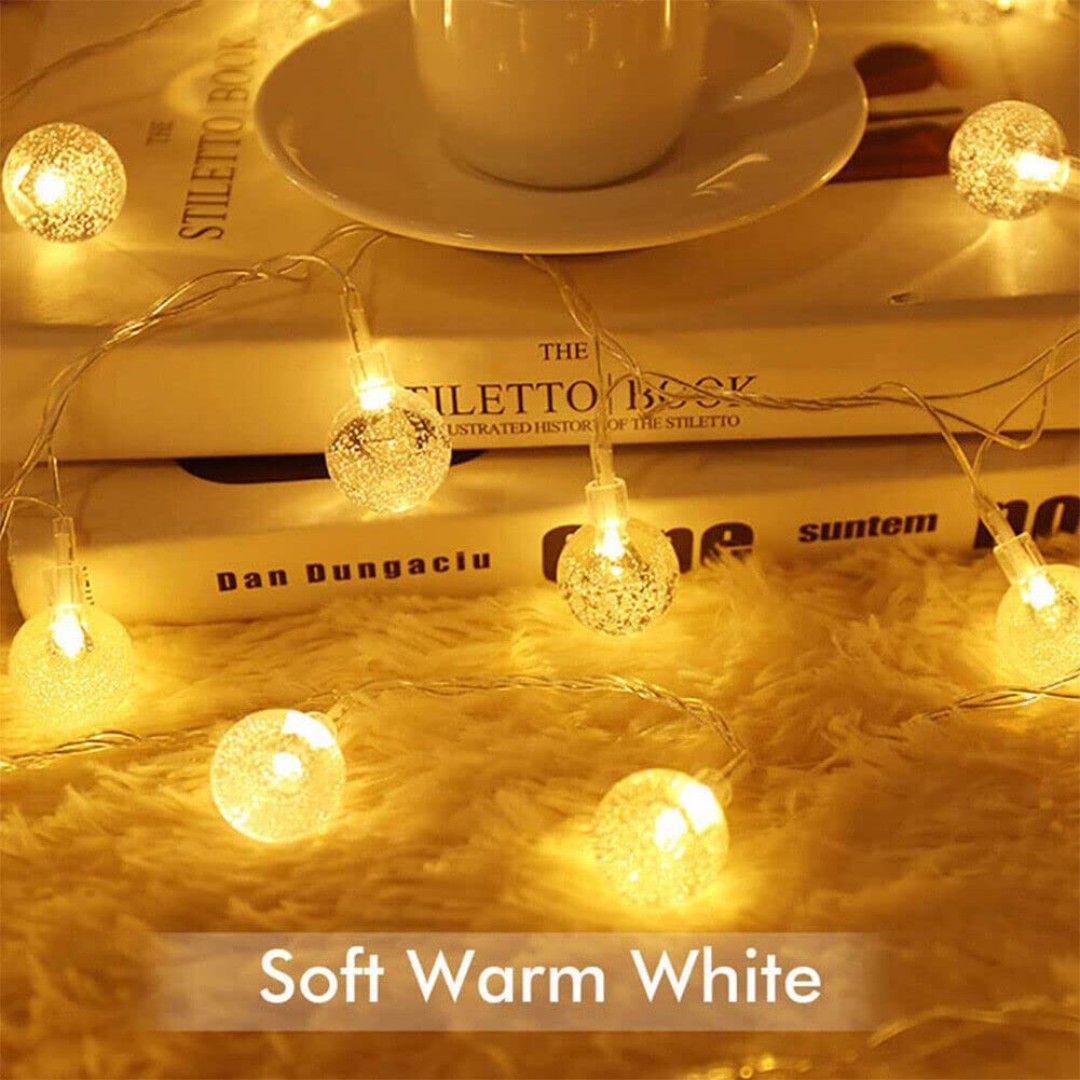 LED Bubble Ball String Light | Warm White Chronos Lights