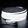 AC 220V 16mm x 16mm Flexible Silicone Neon Light - Front Bend IP65 - 50m - Warm White