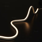3D flexible LED neon light with 16x16mm silicone profile and warm white 3000K illumination