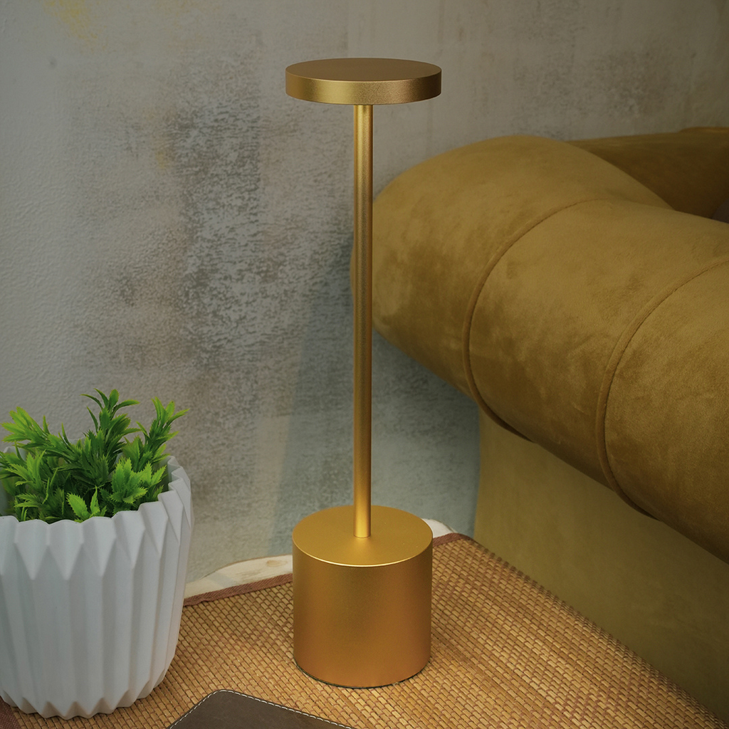 Luminis Cordless LED Portable Table Lamp | GOLD | Chronos Lights