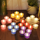 Flower Shaped LED Tea Light Votive Candles Chronos Lights