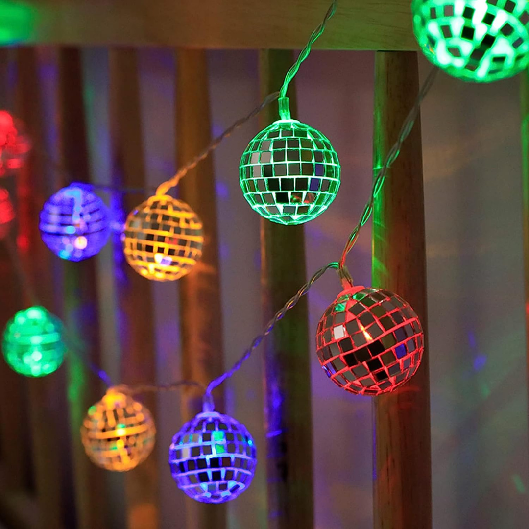 LED Disco Ball Mirror String Light Multi Chronos Lights