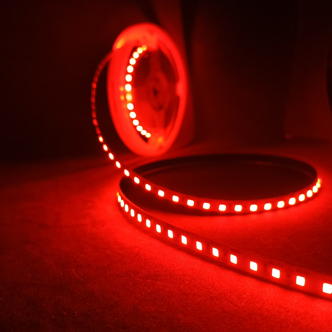 LED Strip Lights - 12V - 2835 SMD LED 240 LEDs Per Meter - Red 5m | Chronos Lights