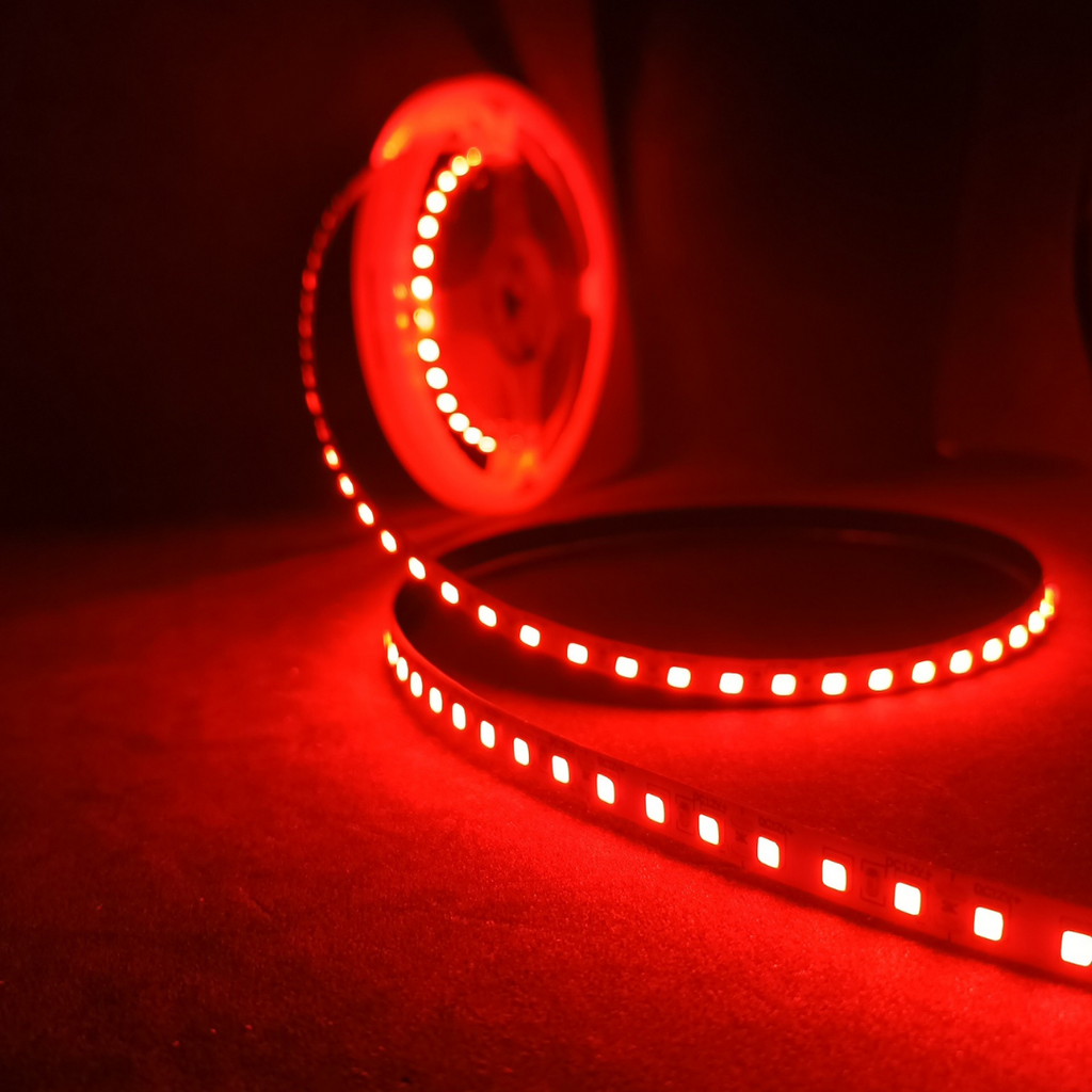 LED Strip Lights - 12V - 2835 SMD LED 240 LEDs Per Meter - Red 5m | Chronos Lights