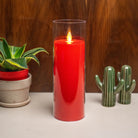 Red LED moving flame candle perfect for wedding centerpieces and event décor